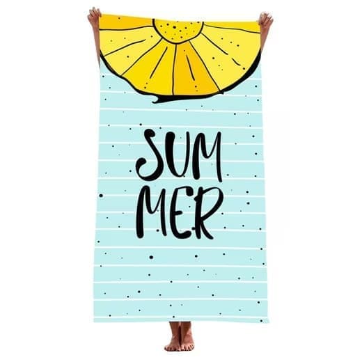 XXL Microfiber Beach Towel, Quick-Drying Lightweight Bath Towel for Beach, 70x140 cm - Image 1