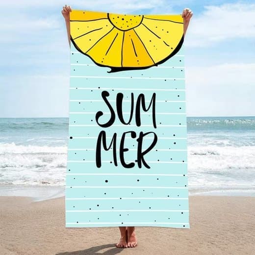 XXL Microfiber Beach Towel, Quick-Drying Lightweight Bath Towel for Beach, 70x140 cm - Image 2