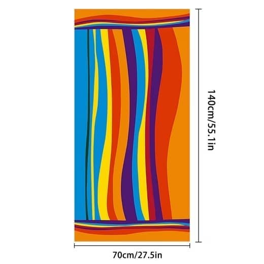 1 XXL Microfiber Beach Towel, 70x140 cm, Quick-Drying Lightweight Bath Towel for Beach - Image 2
