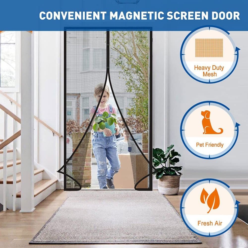 80 x 210 cm Magnetic Insect Screen Door, Automatic Closing, Durable and Scratch-Resistant, Breathable for Mosquito Protection - Image 4