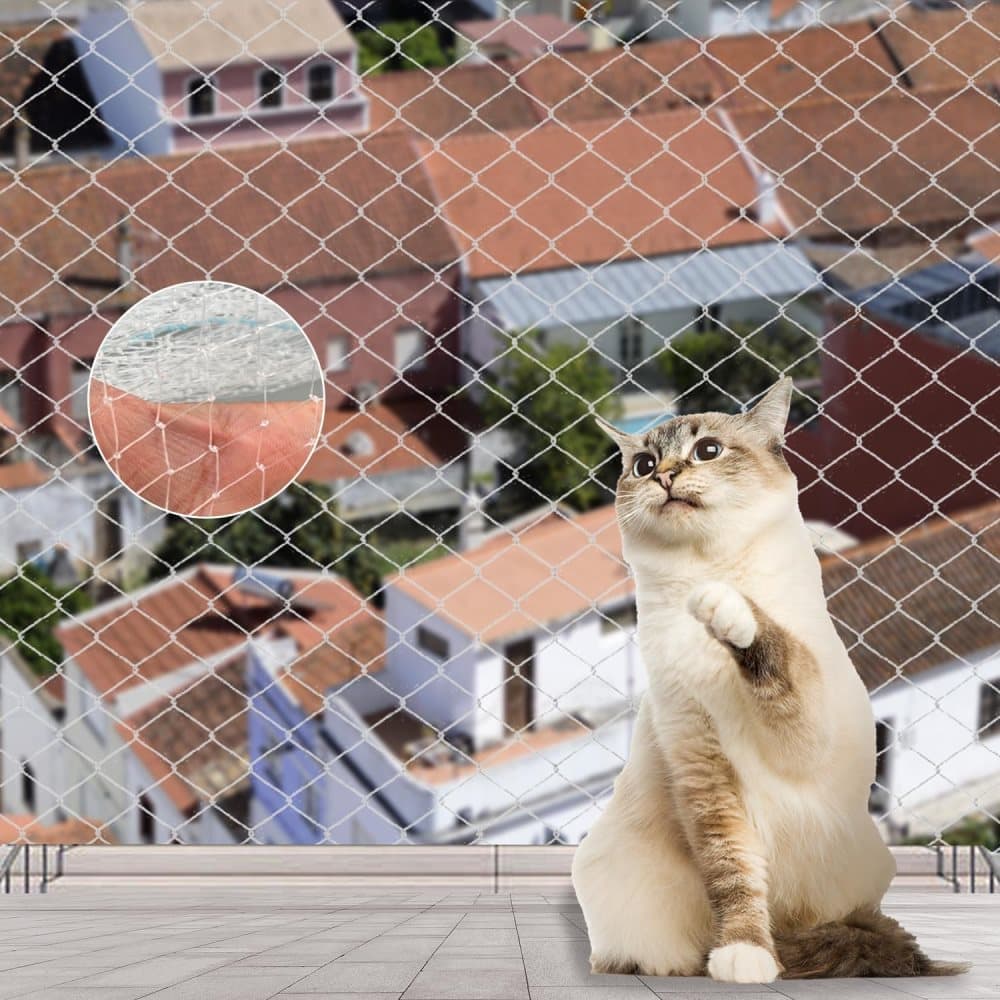 Cat protection net 1 pack, balcony and window safety net for cats, with Oral-B compatibility, 10X3M - Image 2