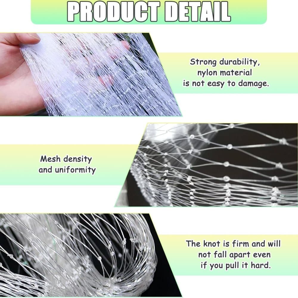 Cat protection net 1 pack, balcony and window safety net for cats, with Oral-B compatibility, 10X3M - Image 6