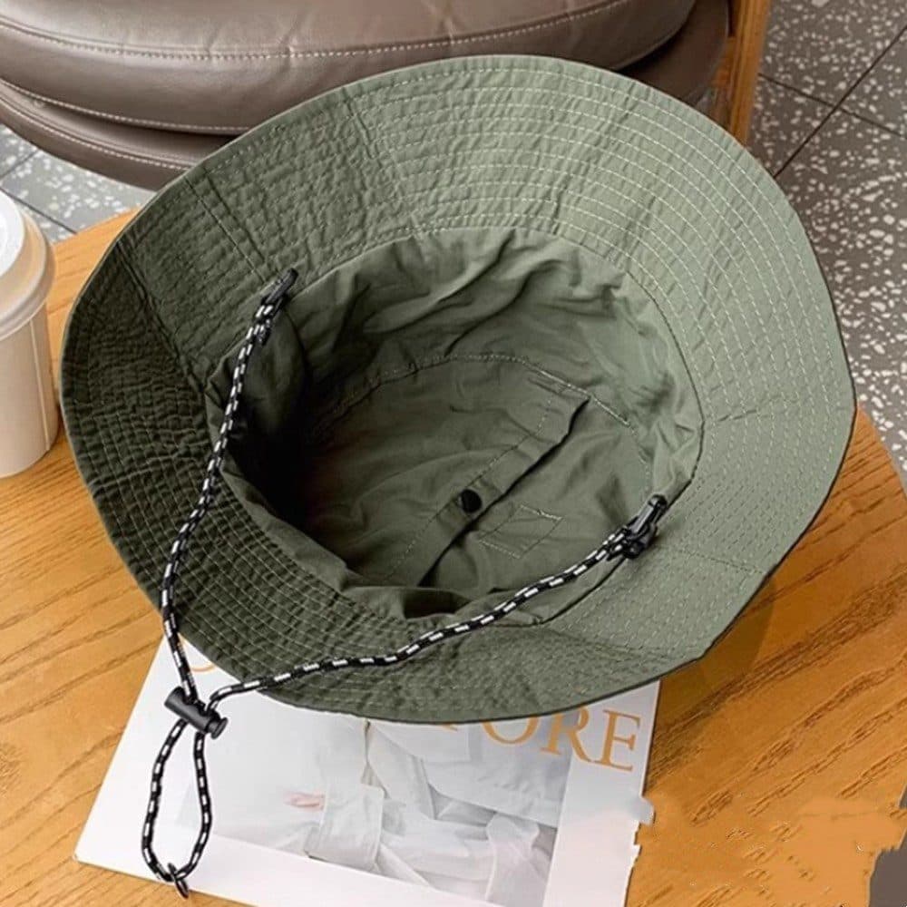 Foldable Waterproof Fisherman Hat Unisex Quick-Drying Sun Hat for Summer Outdoor, Light Brown - Image 7