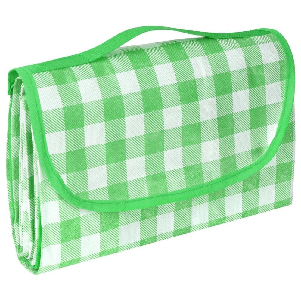 Waterproof Picnic Mat Foldable with Carrying Handle for Camping Beach Park Outdoor Activities, 200x200cm, Green - Image 1