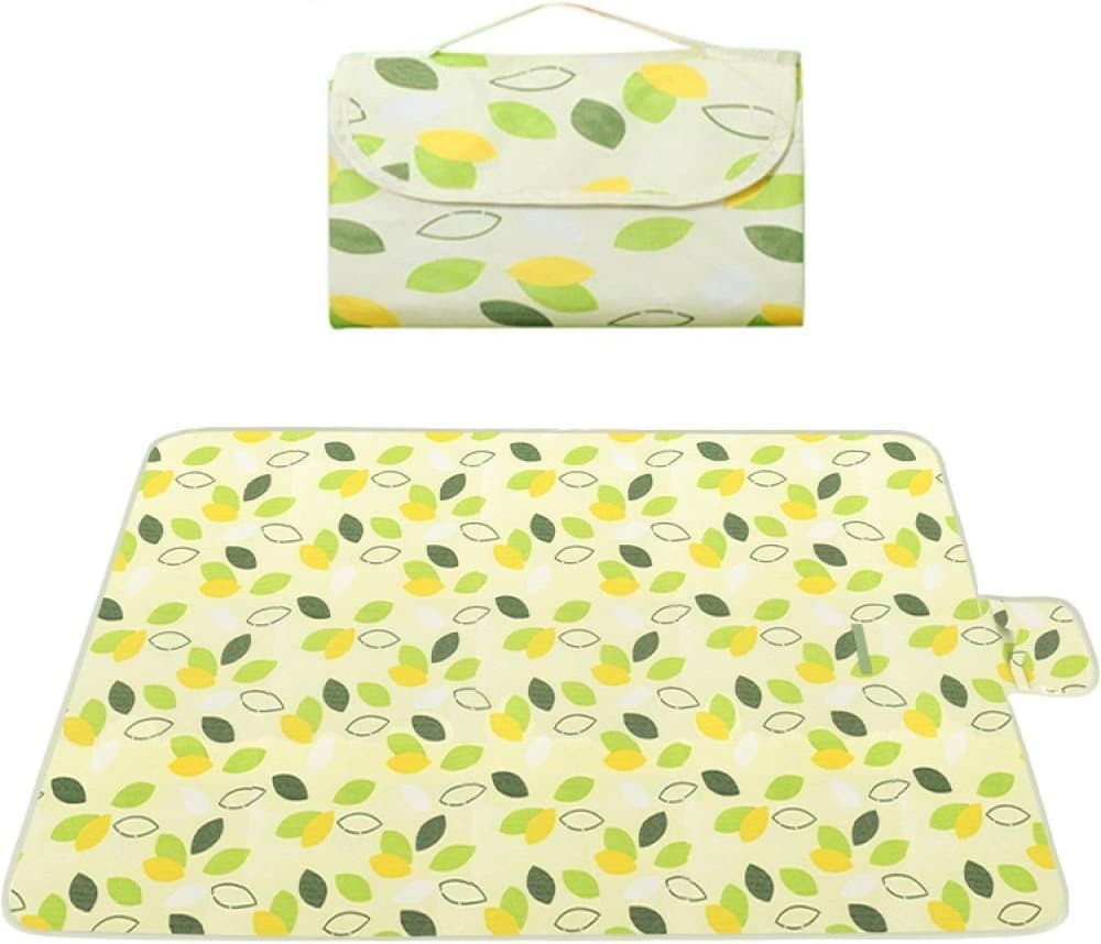 Waterproof Picnic Mat 200x200cm, Foldable with Carrying Handle, Durable for Camping Beach Park Outdoor Activities, Dark Green - Image 1