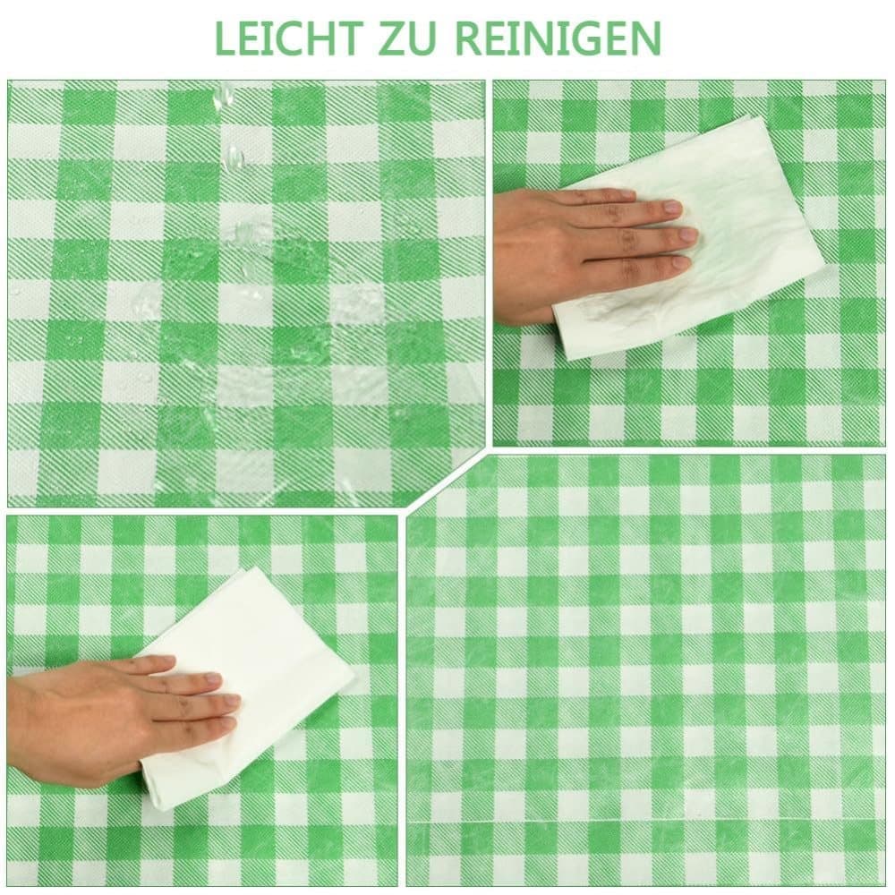 Waterproof Picnic Mat Foldable with Carrying Handle, Durable for Camping Beach Park Outdoor, 100x150cm, Green - Image 3