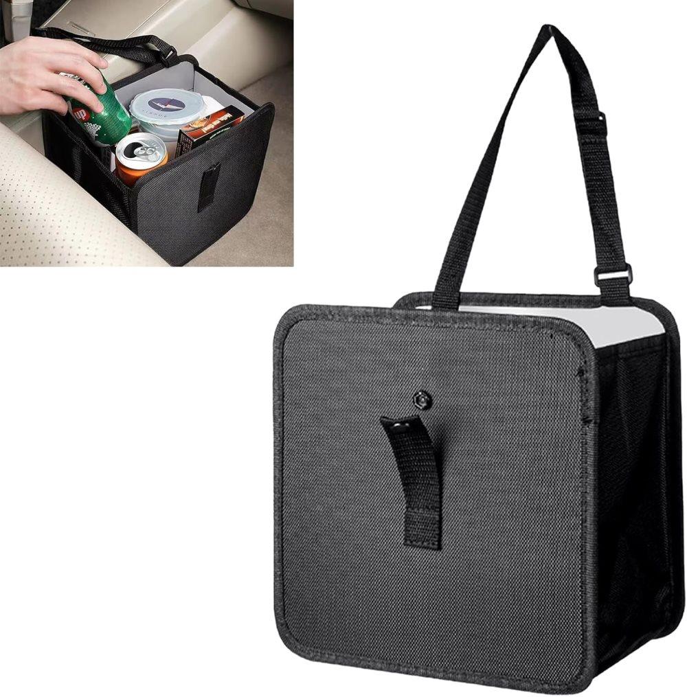 Universal Car Back Seat Storage Bag, Waterproof Small Garbage Container for Travel and Car Interior, Compatible with All Cars - Image 1
