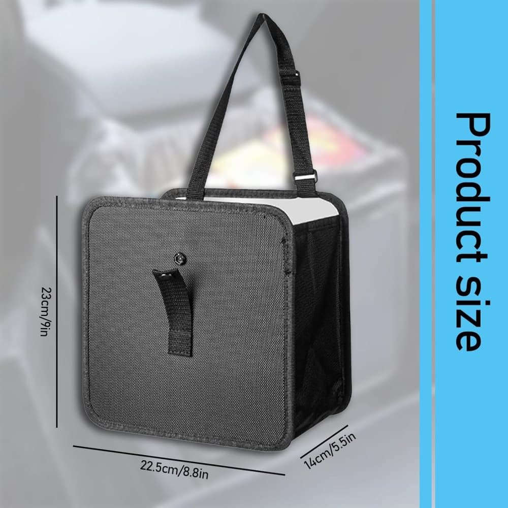 Universal Car Back Seat Storage Bag, Waterproof Small Garbage Container for Travel and Car Interior, Compatible with All Cars - Image 2