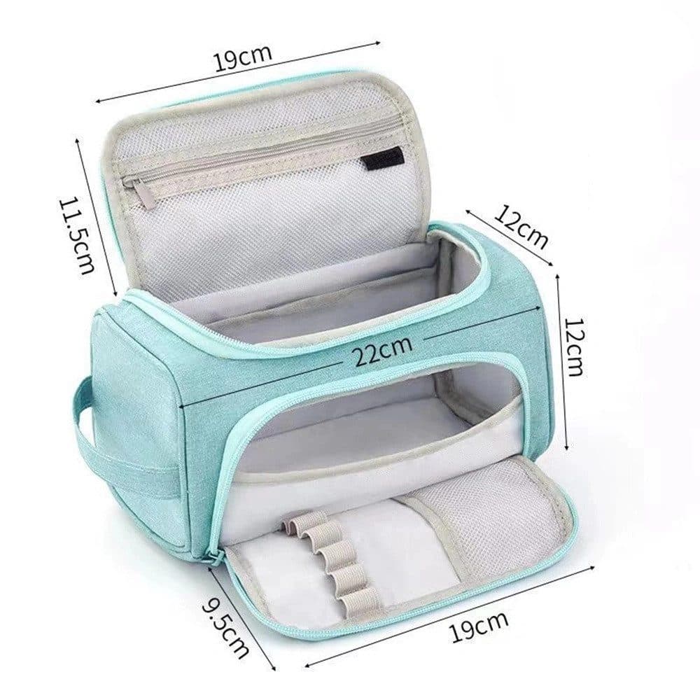 3-Layer School Pencil Case, Dark Blue Multifunctional Pencil Bag with Spacious Design for Pens and Pencils - Image 6