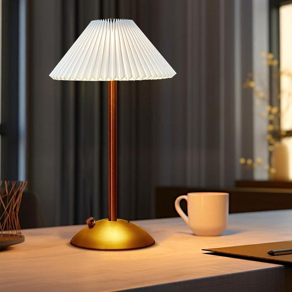 Portable LED Table Lamp with 3 Brightness Levels, USB Desk Lamp for Bedside Dining Table and Desk, White - Image 4