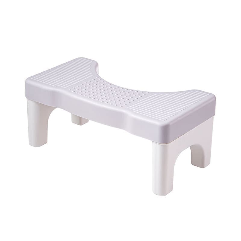 Non-Slip Toilet Stool, 40 x 21 cm, Wide Stomach Squatting Step for Bathroom Gray - Image 1