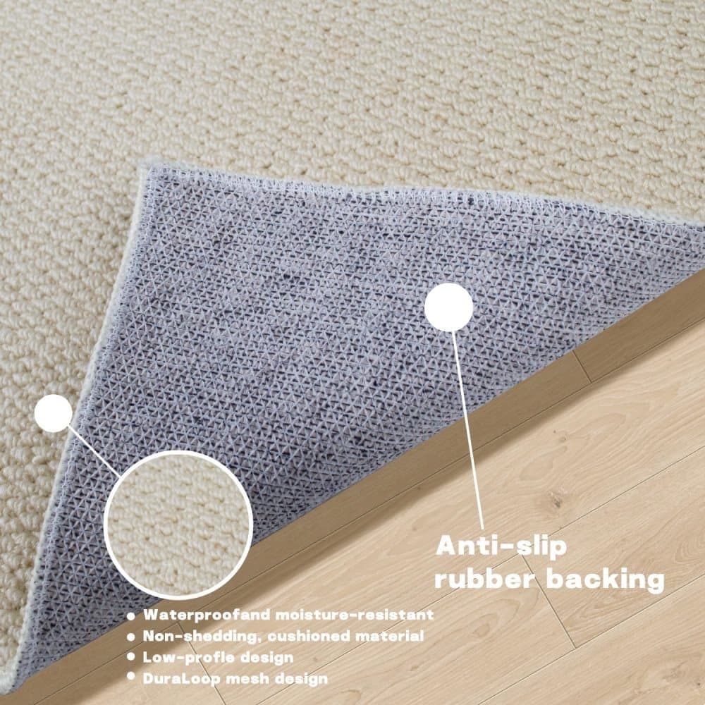 Non-Slip Jute Doormat for Indoor and Outdoor Use Dust-Resistant Quick-Absorbing Welcome Mat, 60x90cm - Image 3