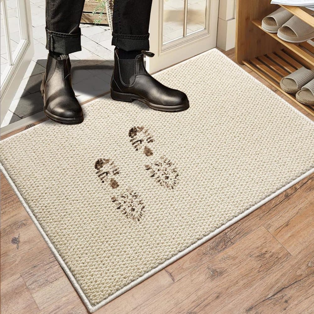 Non-Slip Jute Doormat for Indoor and Outdoor Use Dust-Resistant Quick-Absorbing Welcome Mat, 60x90cm - Image 6