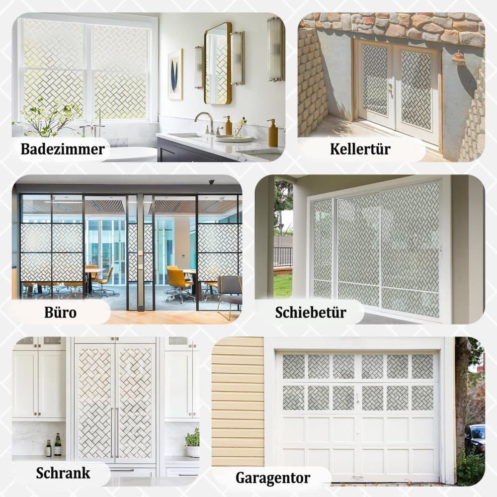 50cmx2m Window Film Self Adhesive Privacy Protection 3D Decorative Frosted Glass Film - Image 7