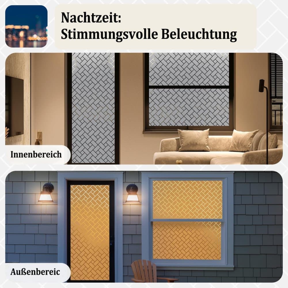 3D Decorative Frosted Glass Window Film Self Adhesive Privacy Protection, 40cmx2m - Image 5