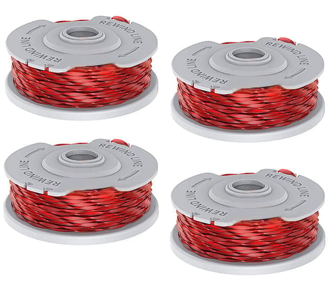 4 pcs Flymo Grass Trimmer Replacement Spool, 1.5mm Nylon Double Line with Auto Feed - Image 1