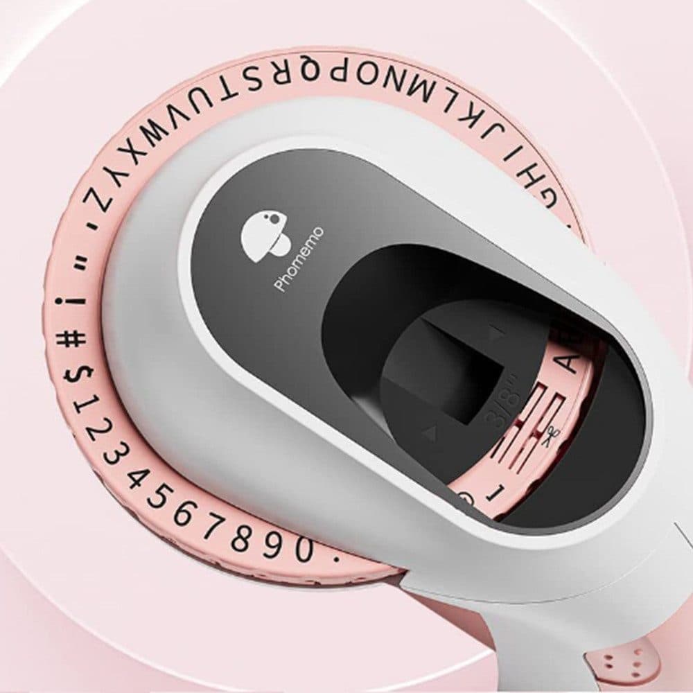 Portable Label Printer with 6 Rolls of Label Tape, Easy to Operate, Multifunction 3D Printer for Home Use, Pink - Image 7