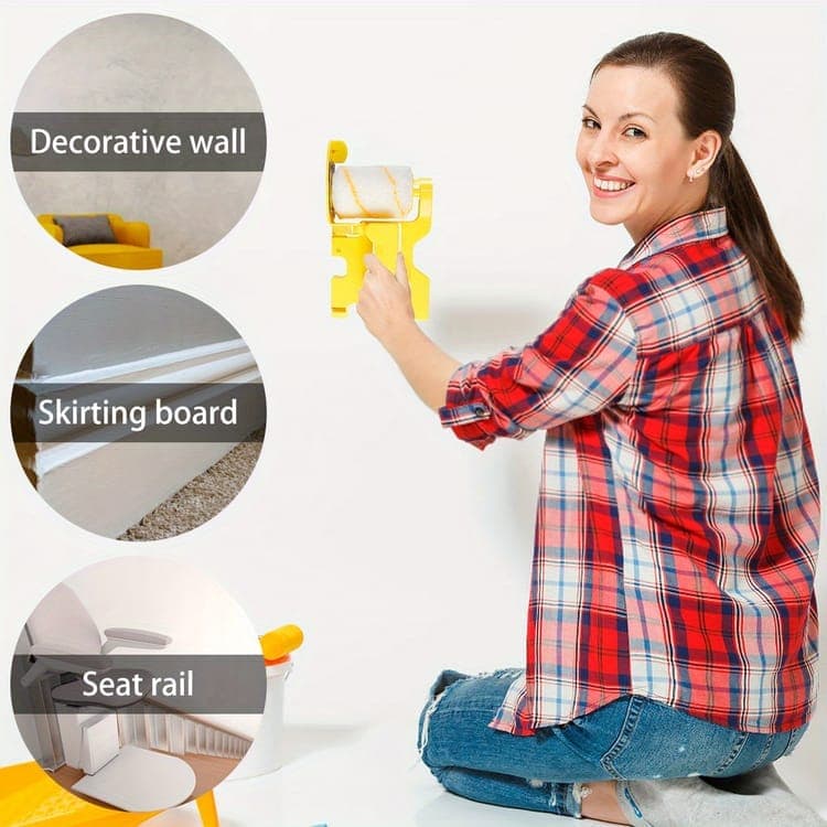1 Set Paint Roller Set for Indoor Walls, Perfect for Precise Painting of Corners and Edges - Image 7