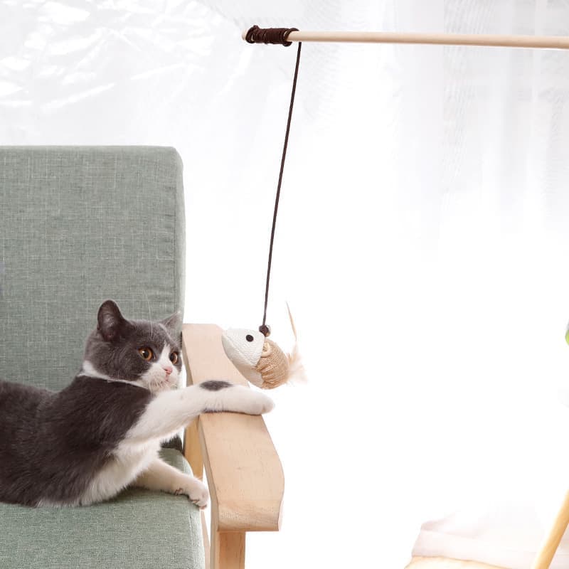 4 pcs Interactive Cat Toy with Bell and Teaser, for Playful Cats - Image 4