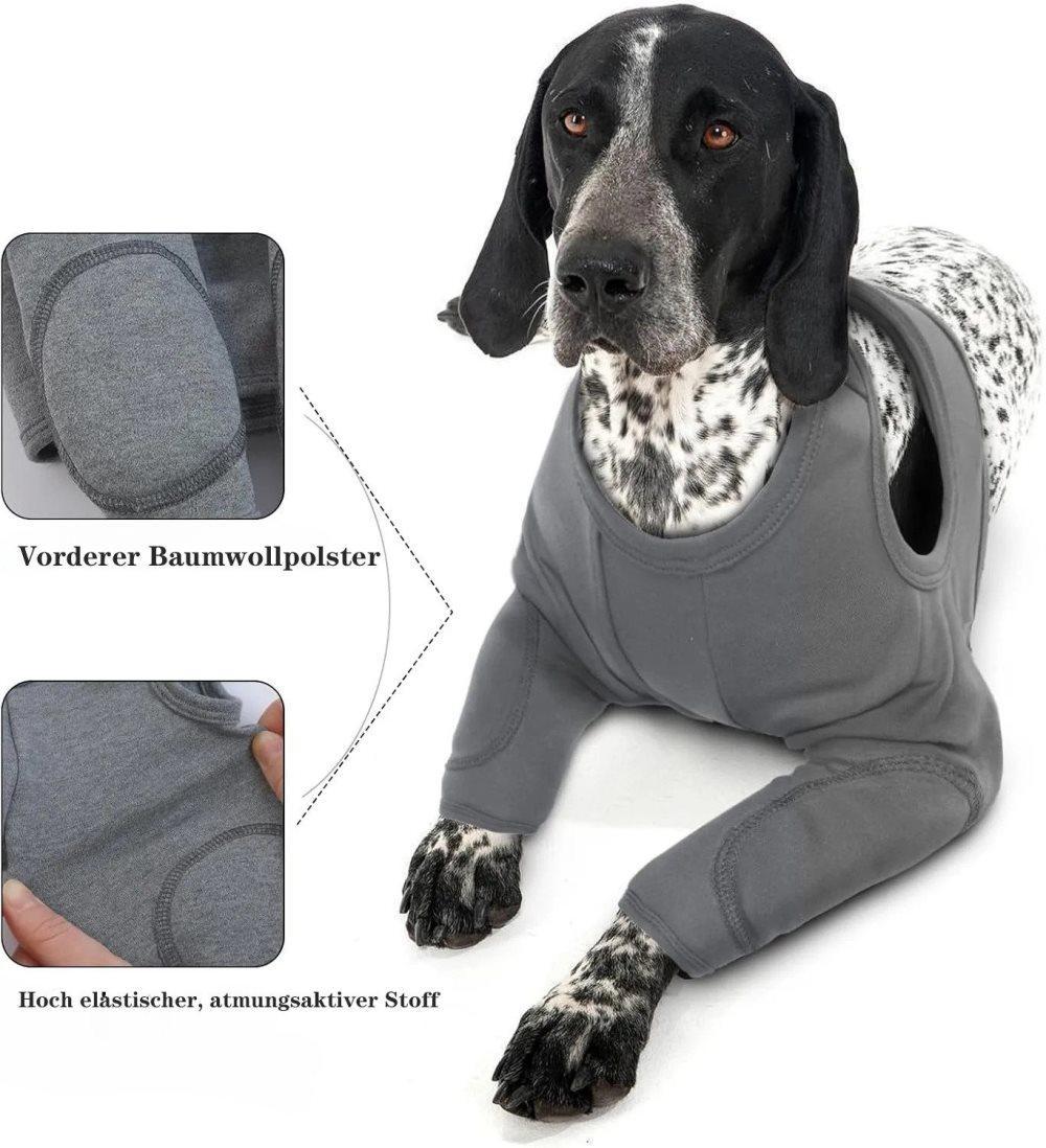 Dog Elbow Protector XL, Black, Breathable Elastic Post-Surgery Sleeve Prevents Licking and Biting - Image 4