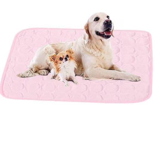 Cooling Mat for Dogs and Cats, 100×70cm, Pink, Breathable, Compatible with All Breeds - Image 1