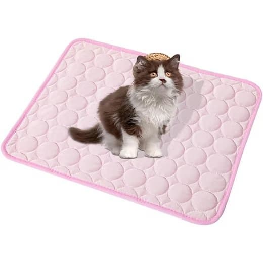 Cooling Mat for Dogs and Cats, 100×70cm, Pink, Breathable, Compatible with All Breeds - Image 7