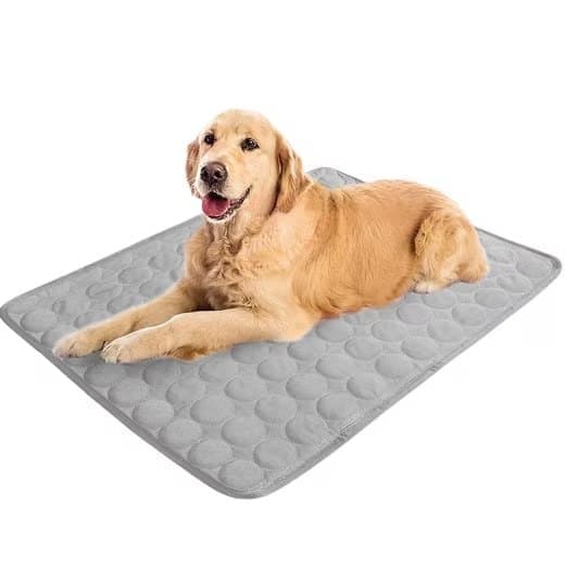 Cooling Mat for Dogs and Cats, 62×50cm, Breathable Pet Pad in Gray, Multiple Colors - Image 1