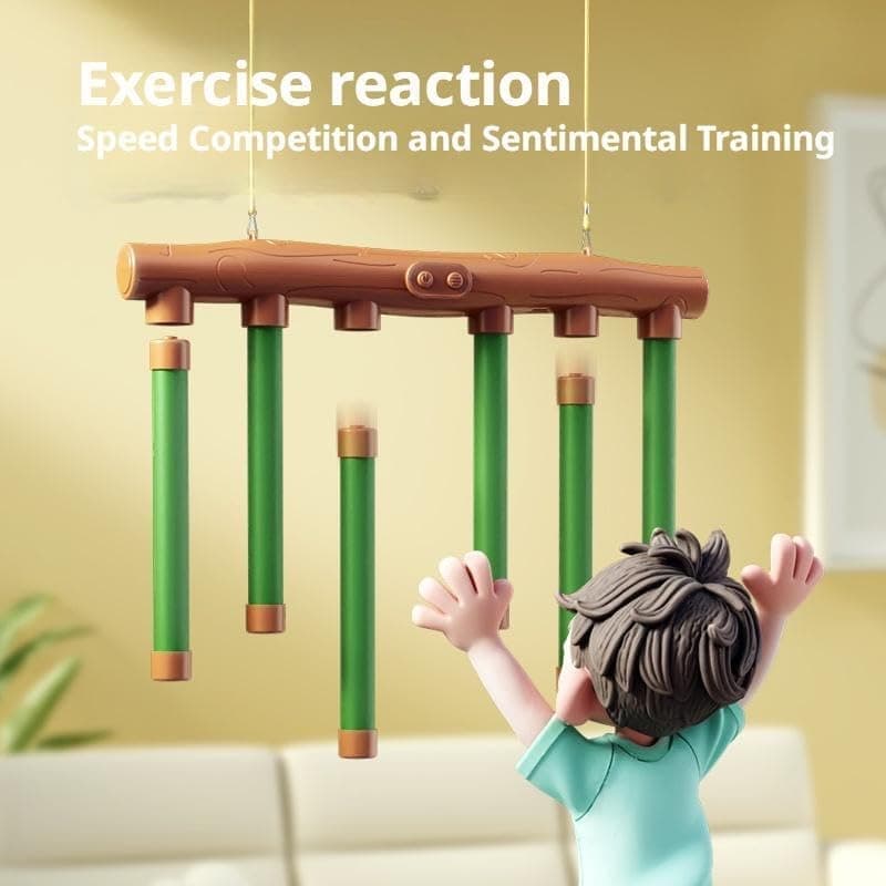 3-Speed Remote Control Catching Stick Game for Kids and Adults, Yellow, with Hand-Eye Coordination & Agility Training, Compatible with Most Brands - Image 2