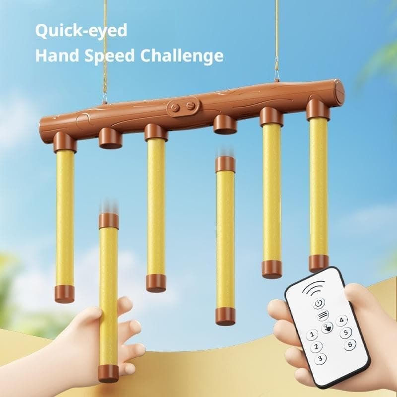 3-Speed Remote Control Catching Stick Game for Hand-Eye Coordination & Agility, Green, Compatible with Kids and Adults - Image 4