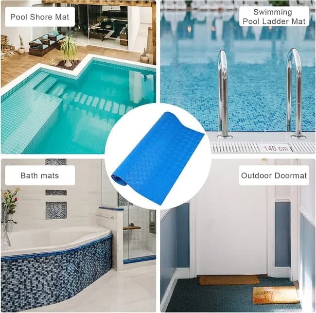 Non-Slip Pool Ladder Mat for Above-Ground Pools, Anti-Slip Protection, 60 x 23 cm - Image 3