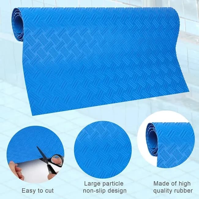 Non-Slip Pool Ladder Mat for Above-Ground Pools, 90 x 40 cm, Anti-Slip Protection with Non-Slip Pattern - Image 4