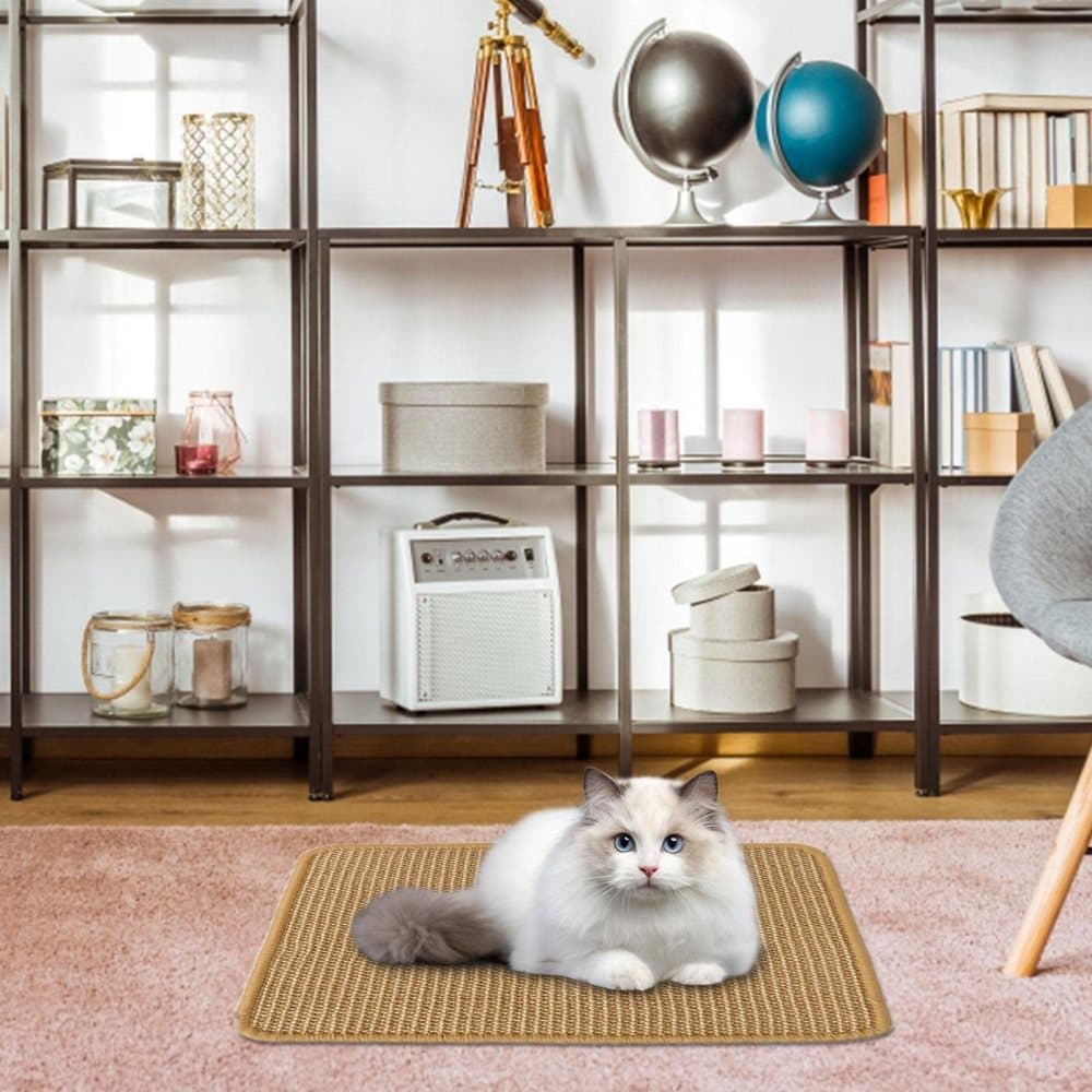 Natural Jute Cat Scratching Mat, Durable Floor Mat and Sustainable Cat Furniture, 30x40cm - Image 4