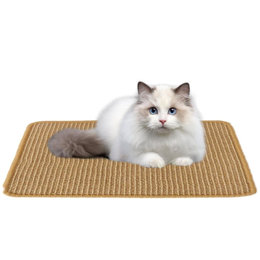 Natural Jute Cat Scratching Mat, Durable Floor Mat and Sustainable Cat Furniture, 40x60cm - Image 1