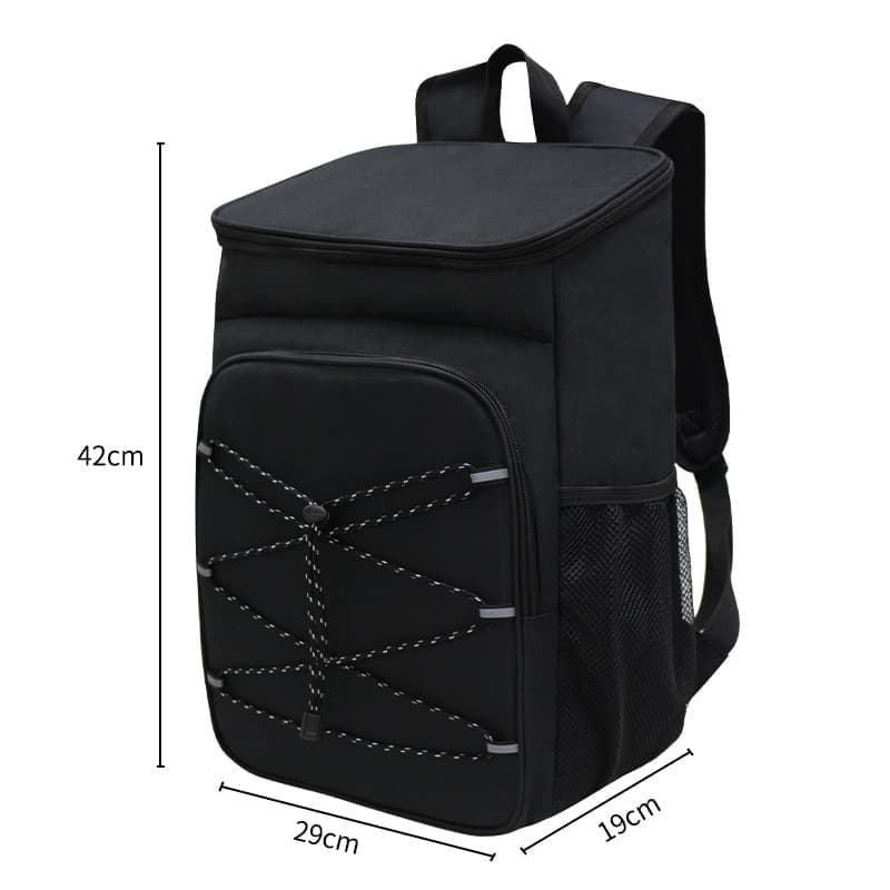40L Insulated Backpack Cooler Bag Waterproof for Picnic Camping Travel Lunch Grill, Black - Image 2