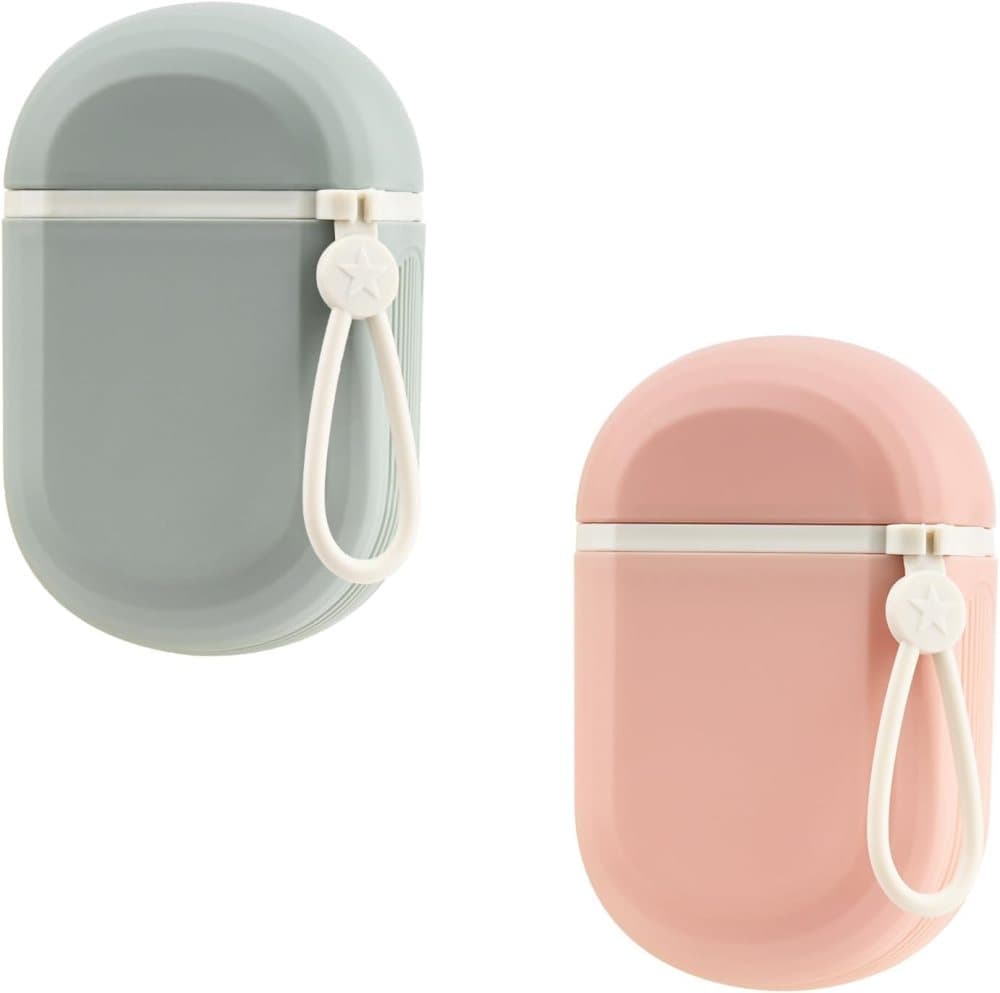 2-Pack Portable Soap Dish with Drainage Grid and Handle, Waterproof Travel Soap Holder for Outdoor Activities - Image 1