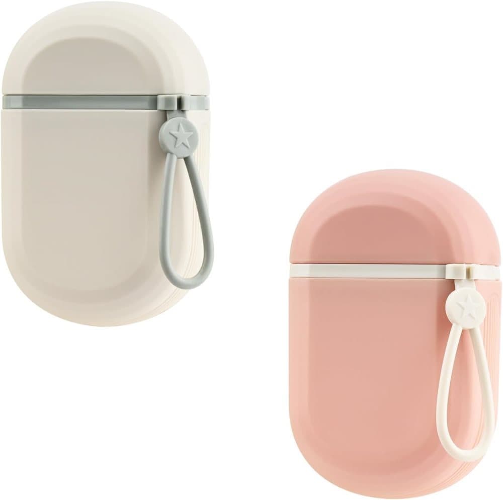 2-Pack Portable Soap Dish with Drainage Grid and Handle, Waterproof Travel Soap Storage for Outdoor Activities - Image 1