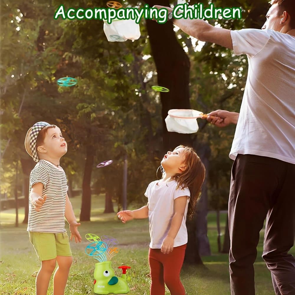 Kids Flying Disc Game with 8 Discs and Safety Glasses, Outdoor Toy for Children - Image 6