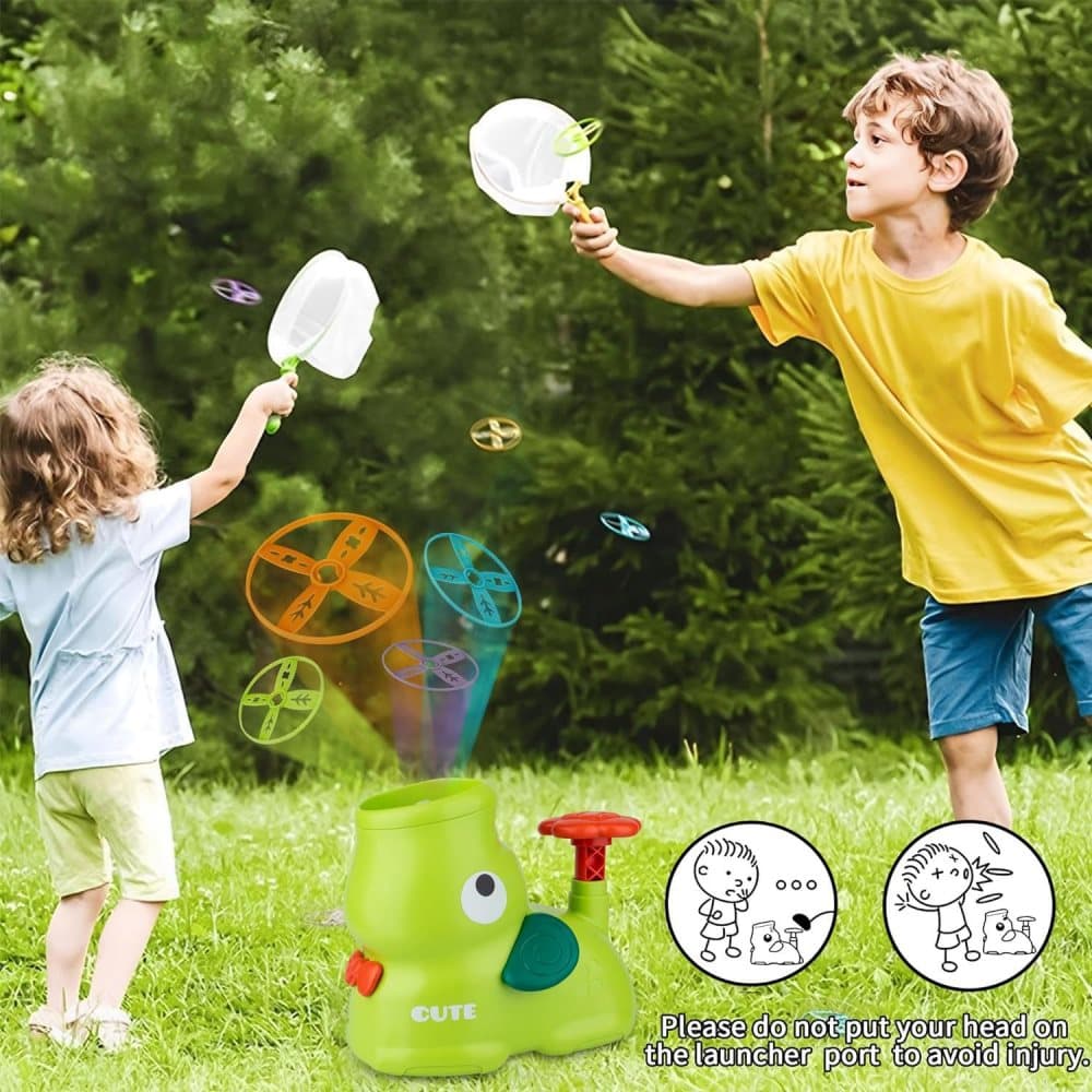 Kids Flying Disc Game with 8 Discs and Safety Glasses, Outdoor Toy for Children - Image 7