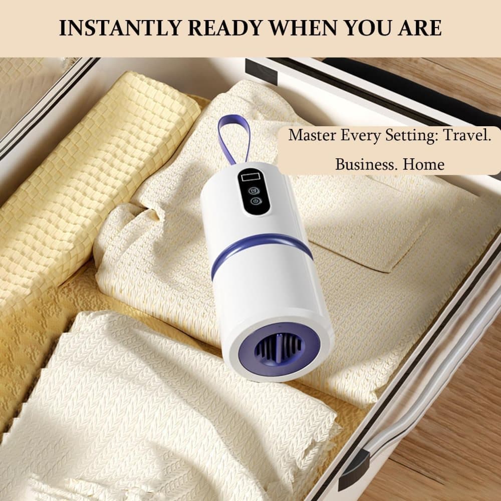 Portable dryer 360° hot air with drying bag, quiet operation, 30-240 minute timer, perfect for travel - Image 8
