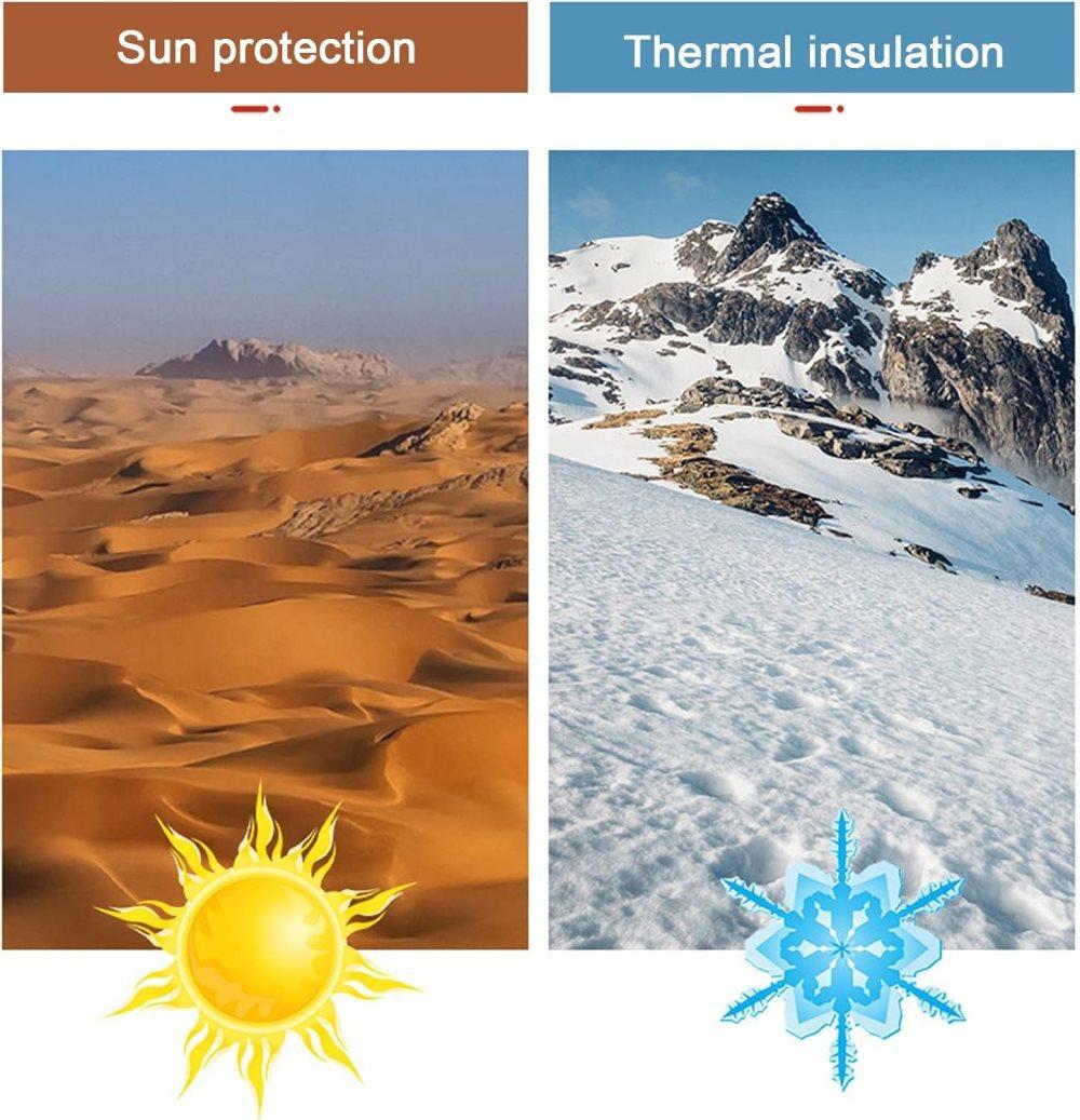Self-adhesive sun protection film for thermal insulation UV and privacy protection, compatible with balcony windows and conservatories, 60x100cm, Black - Image 2
