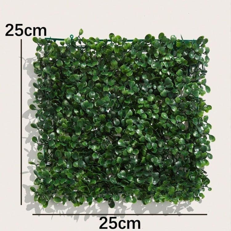 10-Pack Artificial Grass Panels 25x25 cm for Garden Party Wall Decor, Compatible with Outdoor - Image 2