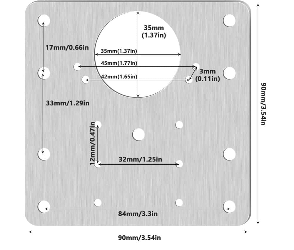 12 pcs Stainless Steel Hinge Repair Plate for Furniture Cabinet Hinges, 9x9 cm, Silver - Image 2