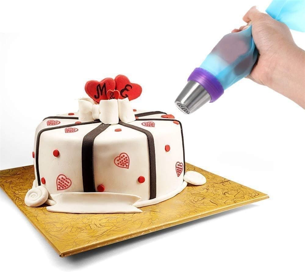 120-Piece Cake Decorating Piping Bag and Nozzle Set with Tulle, 12-Inch - Image 8