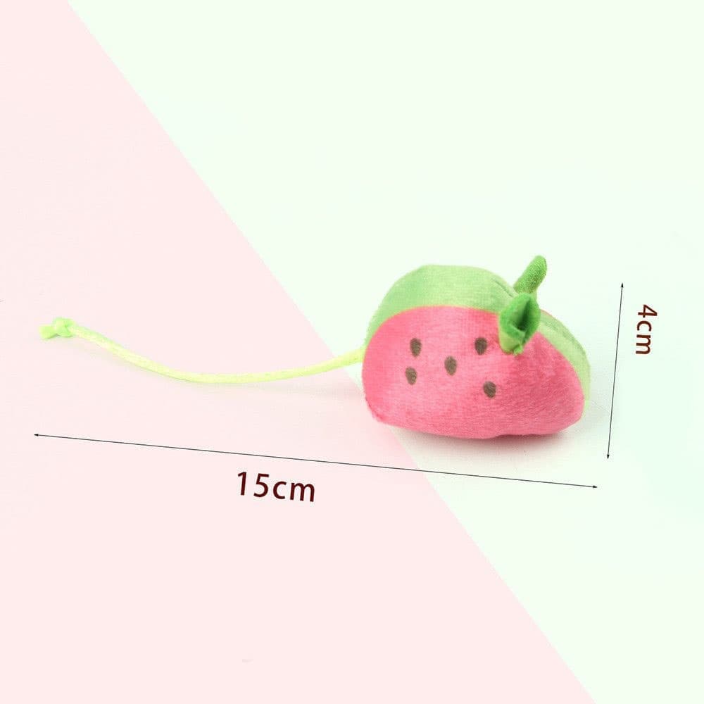 1 Pack Catnip Toy Fruit-Shaped Soft Plush for Cats, Stimulating Fun Play - Image 5