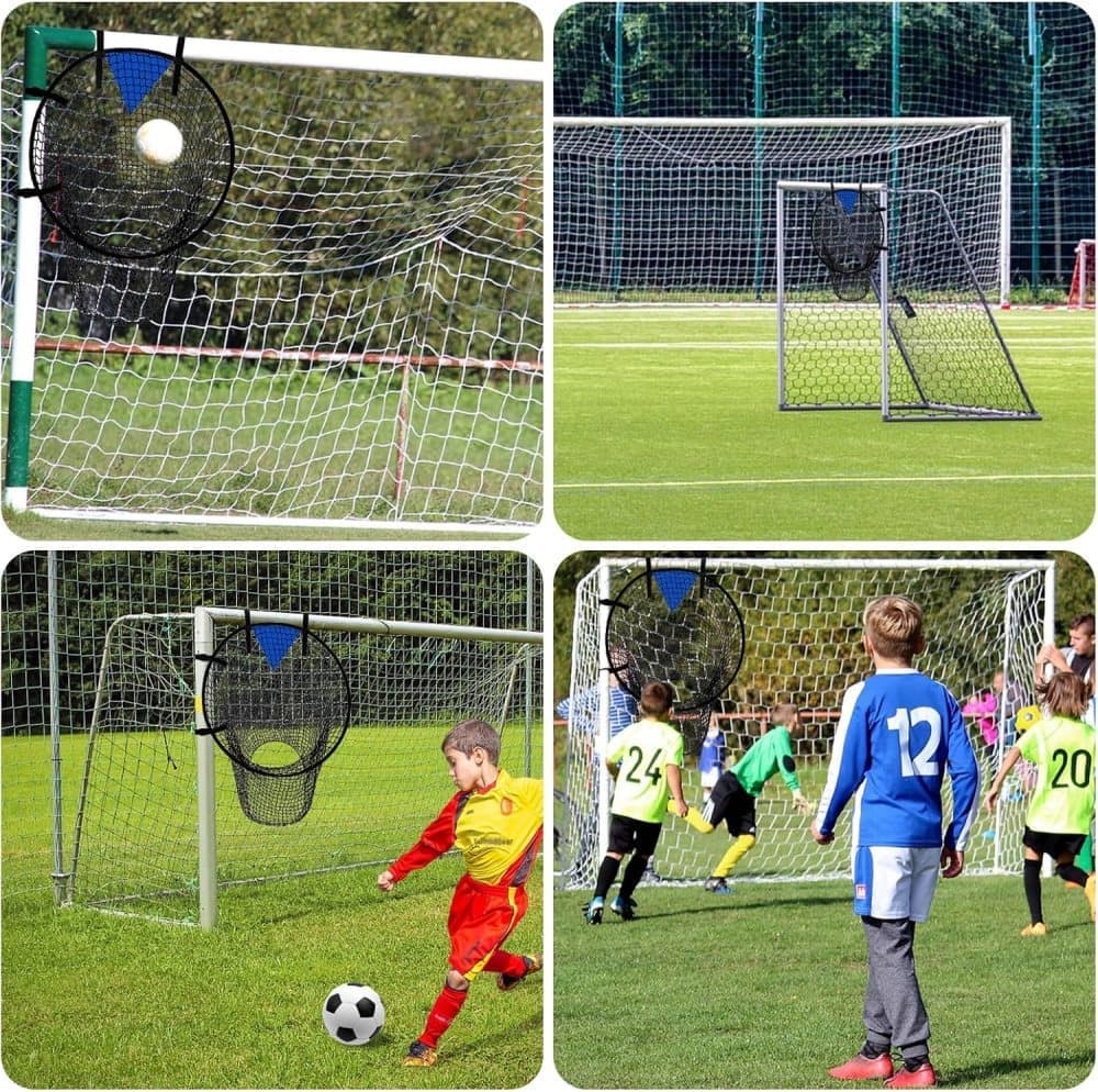 2-Pack Black Soccer Goal Net for Shooting Training, Portable Foldable, for Backyard and Park, 6x4ft - Image 7