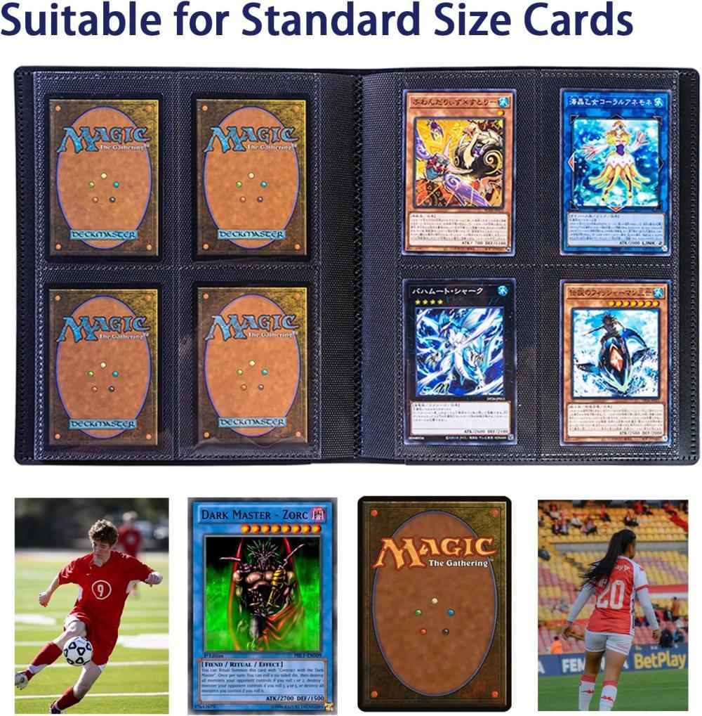 Football Star Card Collection Album 1 Pack, 4-Grid, Compatible with Pokemon and Sports Cards - Image 2
