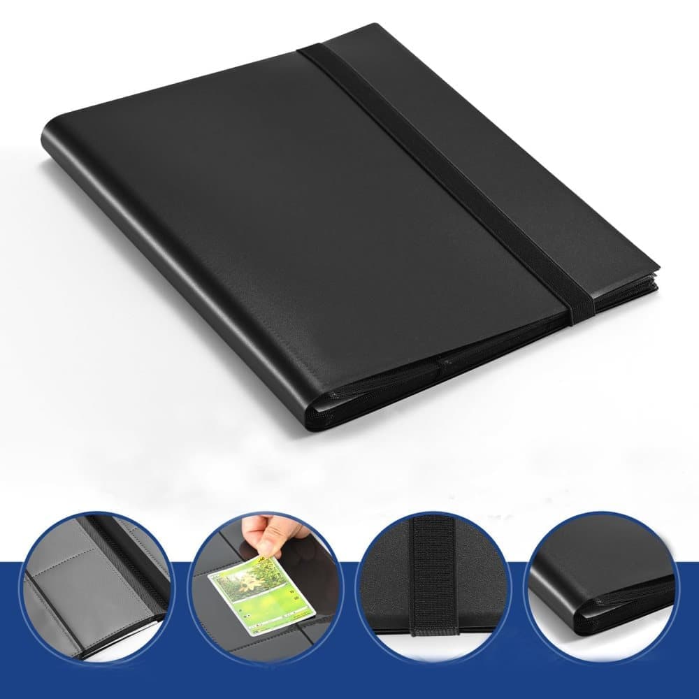Football Star Card Collection Album 1 Pack, 4-Grid, Compatible with Pokemon and Sports Cards - Image 3