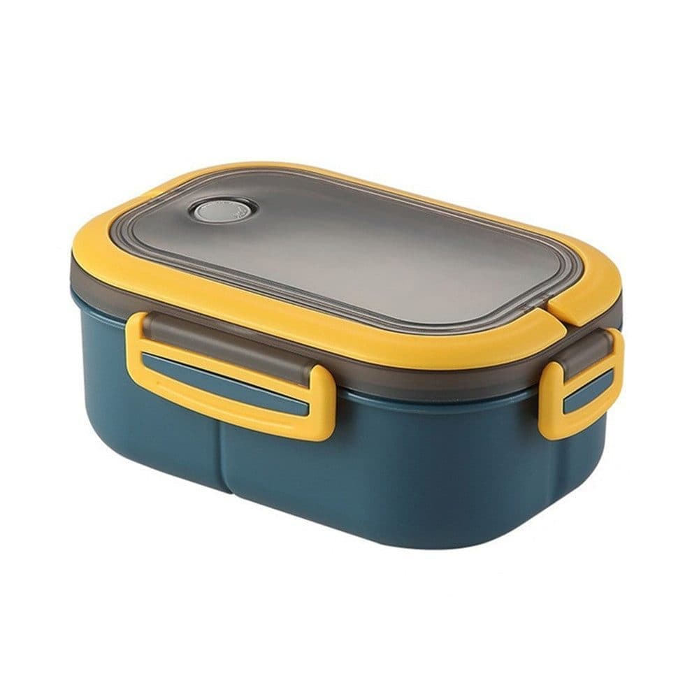 Lunch Box with Compartments for Kids and Adults, Blue, 14.5x21x8 cm - Image 1
