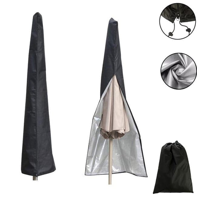Waterproof Dustproof UV-Protected Parasol Cover, 240x57x57cm - Image 1