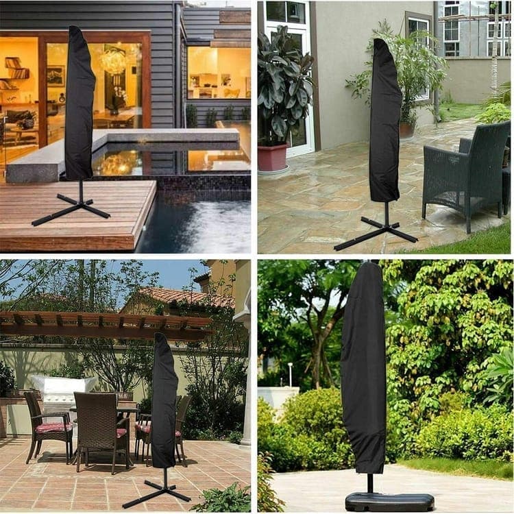 Waterproof Dustproof UV-Protected Parasol Cover, 240x57x57cm - Image 7